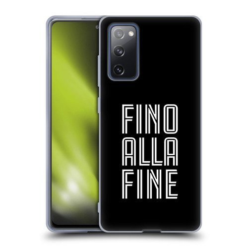Juventus Football Club Type Fino Alla Fine Black Soft Gel Case for Samsung Galaxy S20 FE / 5G