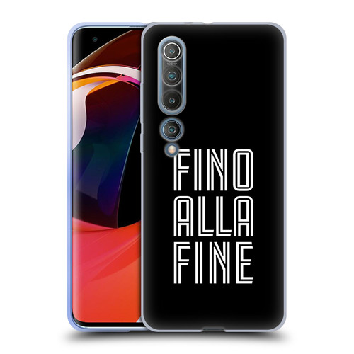 Juventus Football Club Type Fino Alla Fine Black Soft Gel Case for Xiaomi Mi 10 5G / Mi 10 Pro 5G