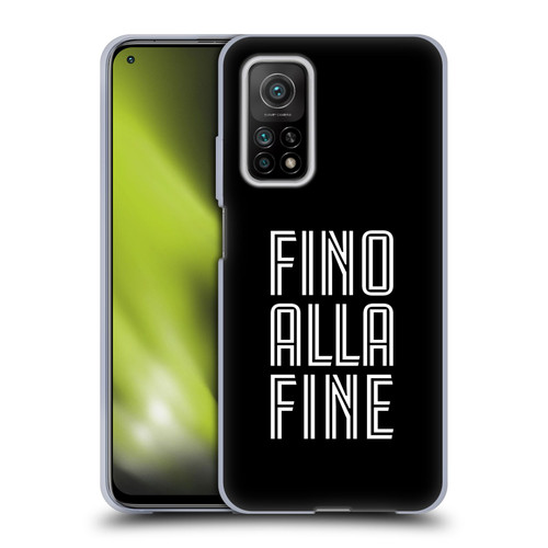 Juventus Football Club Type Fino Alla Fine Black Soft Gel Case for Xiaomi Mi 10T 5G