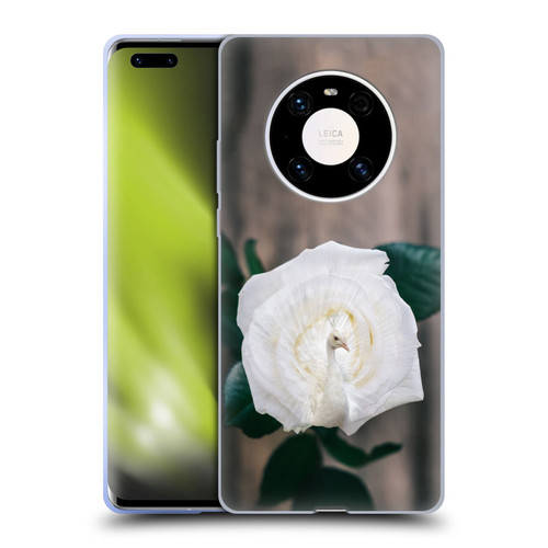 Pixelmated Animals Surreal Pets Peacock Rose Soft Gel Case for Huawei Mate 40 Pro 5G