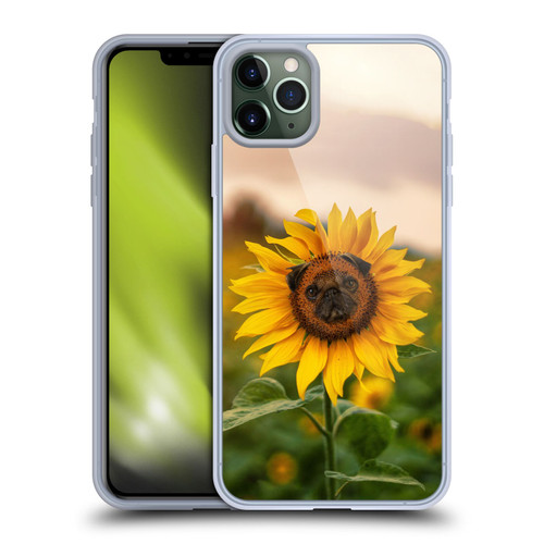 Pixelmated Animals Surreal Pets Pugflower Soft Gel Case for Apple iPhone 11 Pro Max