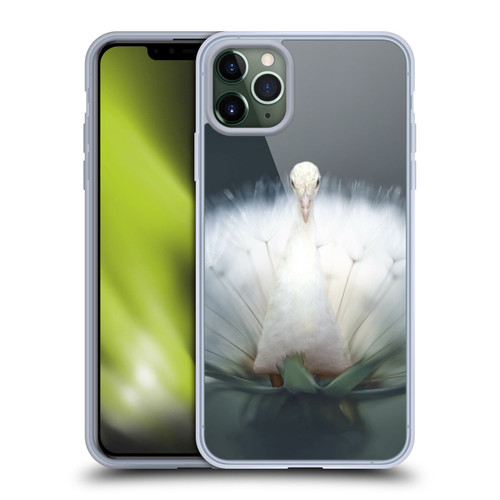 Pixelmated Animals Surreal Pets Peacock Wish Soft Gel Case for Apple iPhone 11 Pro Max