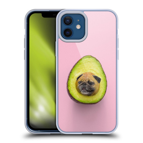 Pixelmated Animals Surreal Pets Pugacado Soft Gel Case for Apple iPhone 12 / iPhone 12 Pro