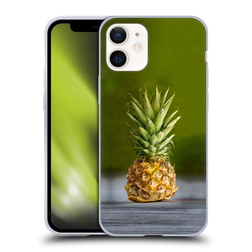 Pixelmated Animals Surreal Pets Pineapple Turtle Soft Gel Case for Apple iPhone 12 Mini