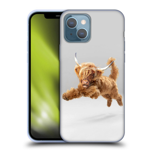 Pixelmated Animals Surreal Pets Highland Pup Soft Gel Case for Apple iPhone 13