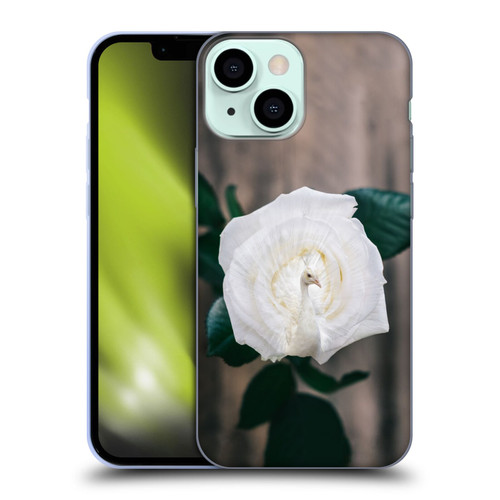 Pixelmated Animals Surreal Pets Peacock Rose Soft Gel Case for Apple iPhone 13 Mini