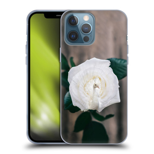 Pixelmated Animals Surreal Pets Peacock Rose Soft Gel Case for Apple iPhone 13 Pro Max