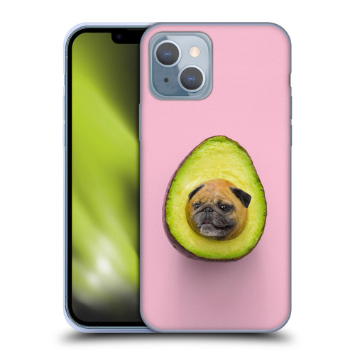 Pixelmated Animals Surreal Pets Pugacado Soft Gel Case for Apple iPhone 14