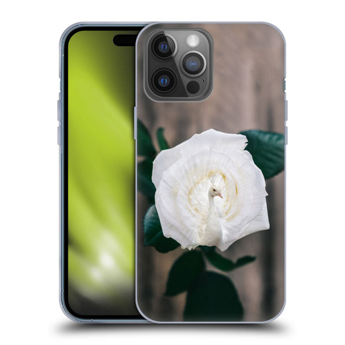 Pixelmated Animals Surreal Pets Peacock Rose Soft Gel Case for Apple iPhone 14 Pro Max