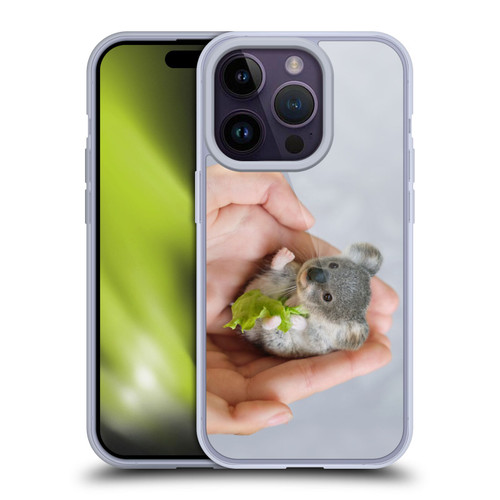 Pixelmated Animals Surreal Pets Baby Koala Soft Gel Case for Apple iPhone 14 Pro