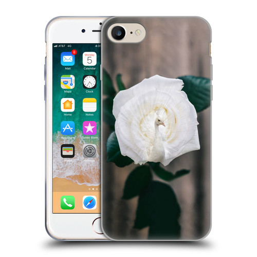 Pixelmated Animals Surreal Pets Peacock Rose Soft Gel Case for Apple iPhone 7 / 8 / SE 2020 & 2022