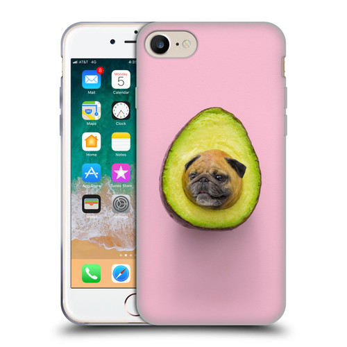 Pixelmated Animals Surreal Pets Pugacado Soft Gel Case for Apple iPhone 7 / 8 / SE 2020 & 2022