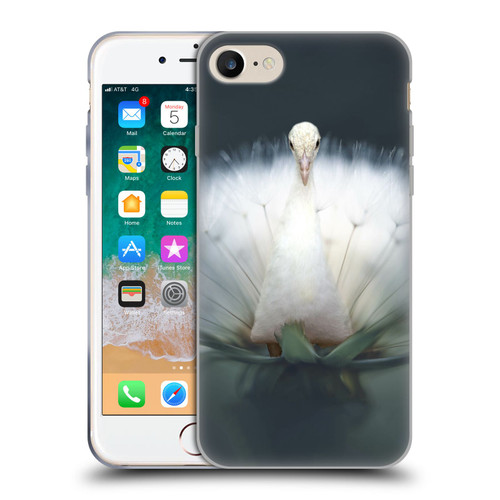 Pixelmated Animals Surreal Pets Peacock Wish Soft Gel Case for Apple iPhone 7 / 8 / SE 2020 & 2022