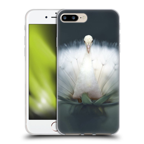 Pixelmated Animals Surreal Pets Peacock Wish Soft Gel Case for Apple iPhone 7 Plus / iPhone 8 Plus