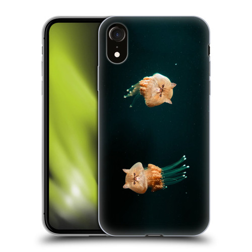 Pixelmated Animals Surreal Pets Jellyfish Cats Soft Gel Case for Apple iPhone XR