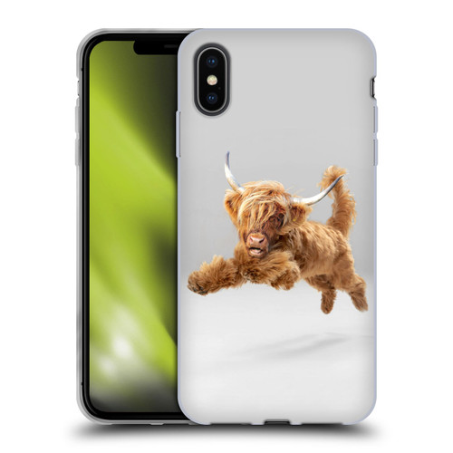Pixelmated Animals Surreal Pets Highland Pup Soft Gel Case for Apple iPhone XS Max