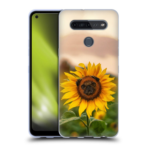 Pixelmated Animals Surreal Pets Pugflower Soft Gel Case for LG K51S