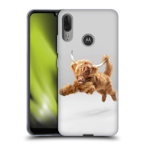Pixelmated Animals Surreal Pets Highland Pup Soft Gel Case for Motorola Moto E6 Plus