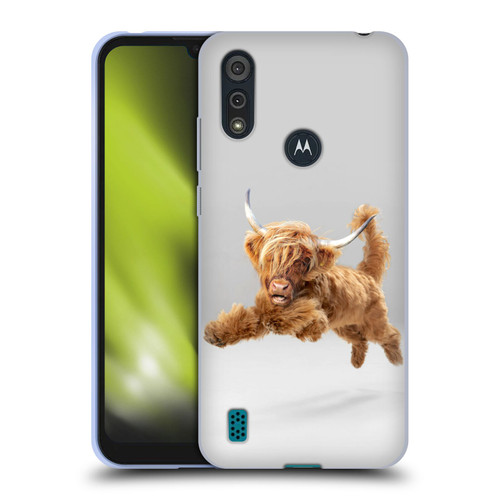 Pixelmated Animals Surreal Pets Highland Pup Soft Gel Case for Motorola Moto E6s (2020)