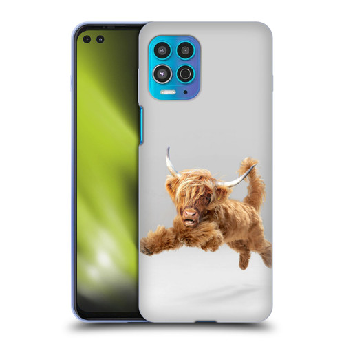 Pixelmated Animals Surreal Pets Highland Pup Soft Gel Case for Motorola Moto G100
