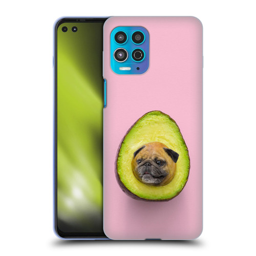Pixelmated Animals Surreal Pets Pugacado Soft Gel Case for Motorola Moto G100