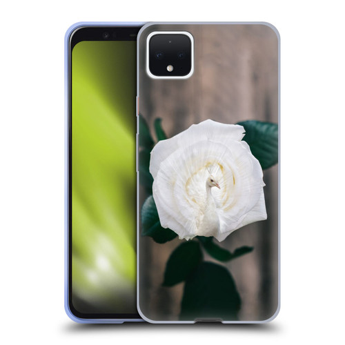 Pixelmated Animals Surreal Pets Peacock Rose Soft Gel Case for Google Pixel 4 XL