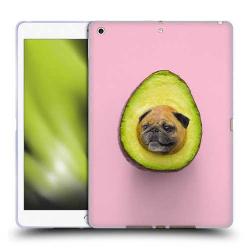 Pixelmated Animals Surreal Pets Pugacado Soft Gel Case for Apple iPad 10.2 2019/2020/2021