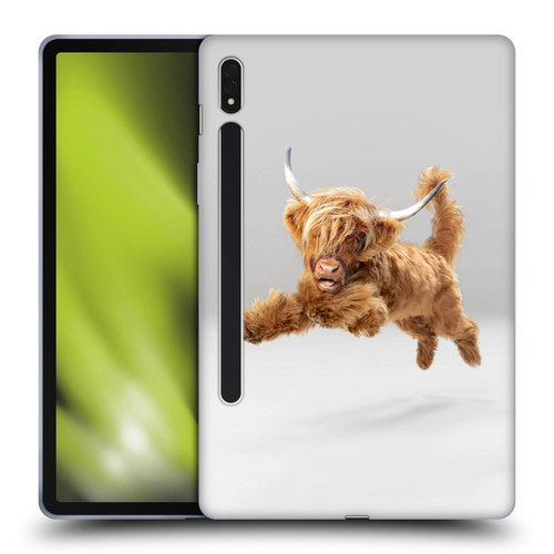 Pixelmated Animals Surreal Pets Highland Pup Soft Gel Case for Samsung Galaxy Tab S8