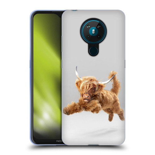 Pixelmated Animals Surreal Pets Highland Pup Soft Gel Case for Nokia 5.3