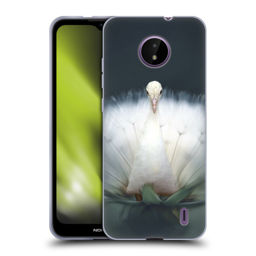 Pixelmated Animals Surreal Pets Peacock Wish Soft Gel Case for Nokia C10 / C20