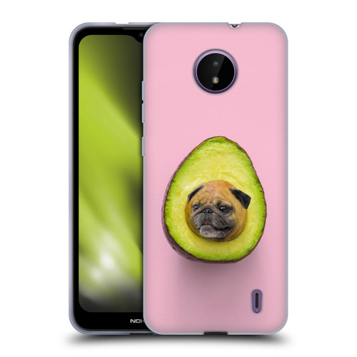 Pixelmated Animals Surreal Pets Pugacado Soft Gel Case for Nokia C10 / C20