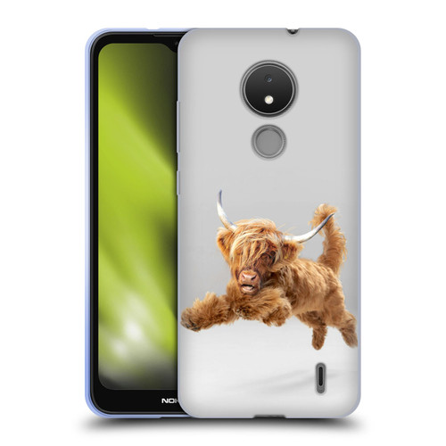Pixelmated Animals Surreal Pets Highland Pup Soft Gel Case for Nokia C21