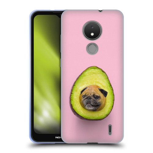 Pixelmated Animals Surreal Pets Pugacado Soft Gel Case for Nokia C21