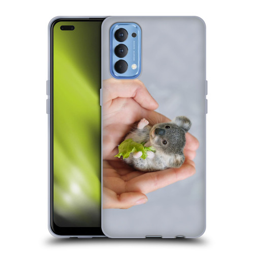 Pixelmated Animals Surreal Pets Baby Koala Soft Gel Case for OPPO Reno 4 5G