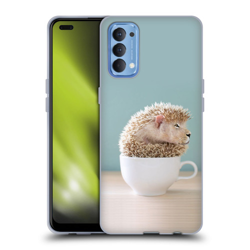 Pixelmated Animals Surreal Pets Lionhog Soft Gel Case for OPPO Reno 4 5G