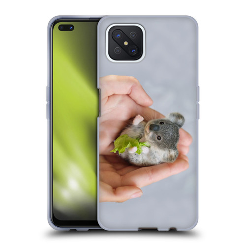 Pixelmated Animals Surreal Pets Baby Koala Soft Gel Case for OPPO Reno4 Z 5G