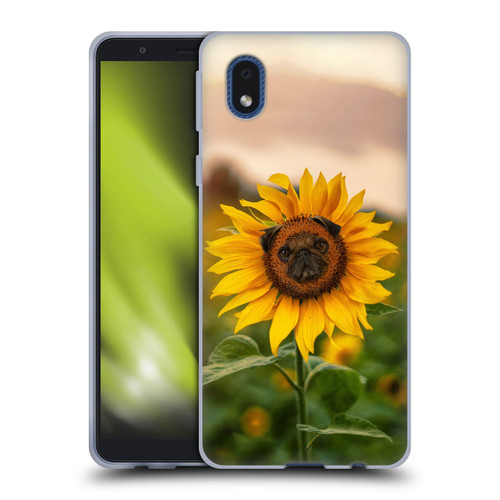 Pixelmated Animals Surreal Pets Pugflower Soft Gel Case for Samsung Galaxy A01 Core (2020)