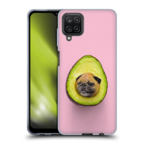 Pixelmated Animals Surreal Pets Pugacado Soft Gel Case for Samsung Galaxy A12 (2020)