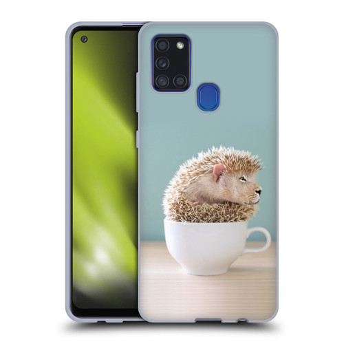 Pixelmated Animals Surreal Pets Lionhog Soft Gel Case for Samsung Galaxy A21s (2020)