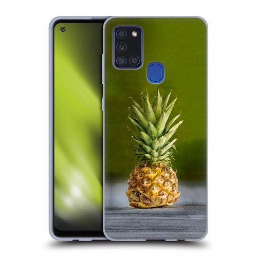 Pixelmated Animals Surreal Pets Pineapple Turtle Soft Gel Case for Samsung Galaxy A21s (2020)
