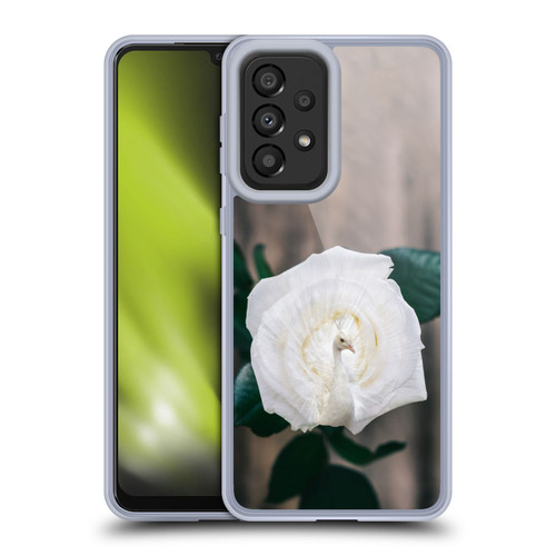 Pixelmated Animals Surreal Pets Peacock Rose Soft Gel Case for Samsung Galaxy A33 5G (2022)