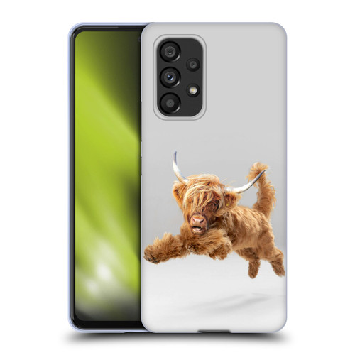 Pixelmated Animals Surreal Pets Highland Pup Soft Gel Case for Samsung Galaxy A53 5G (2022)