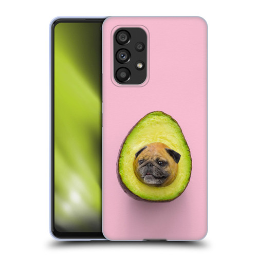 Pixelmated Animals Surreal Pets Pugacado Soft Gel Case for Samsung Galaxy A53 5G (2022)