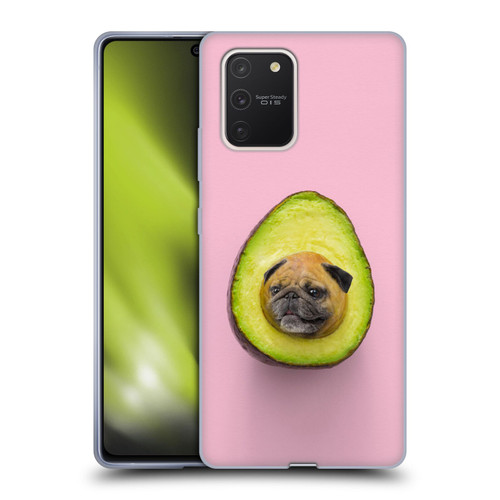 Pixelmated Animals Surreal Pets Pugacado Soft Gel Case for Samsung Galaxy S10 Lite