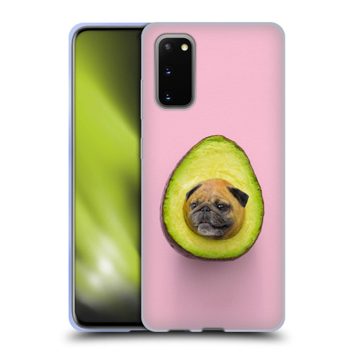 Pixelmated Animals Surreal Pets Pugacado Soft Gel Case for Samsung Galaxy S20 / S20 5G