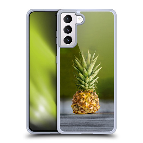 Pixelmated Animals Surreal Pets Pineapple Turtle Soft Gel Case for Samsung Galaxy S21+ 5G