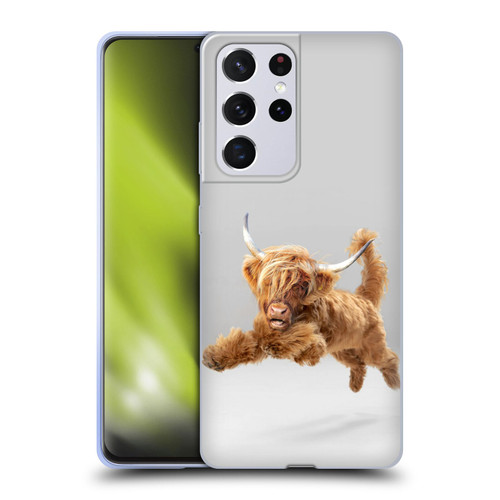 Pixelmated Animals Surreal Pets Highland Pup Soft Gel Case for Samsung Galaxy S21 Ultra 5G