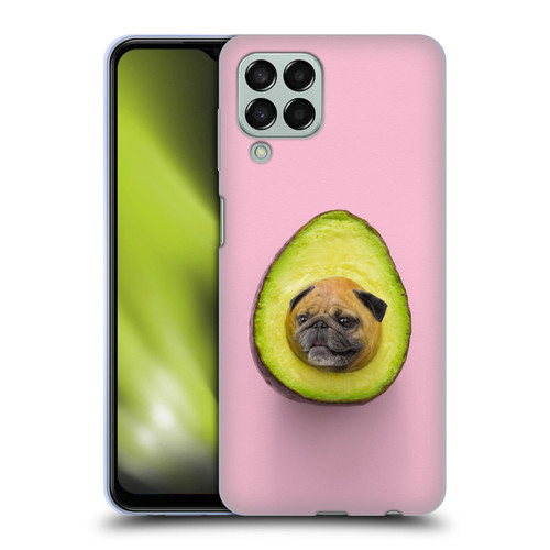 Pixelmated Animals Surreal Pets Pugacado Soft Gel Case for Samsung Galaxy M33 (2022)