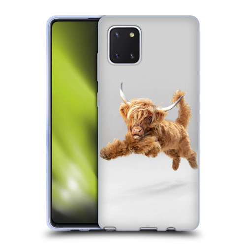 Pixelmated Animals Surreal Pets Highland Pup Soft Gel Case for Samsung Galaxy Note10 Lite