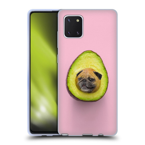Pixelmated Animals Surreal Pets Pugacado Soft Gel Case for Samsung Galaxy Note10 Lite